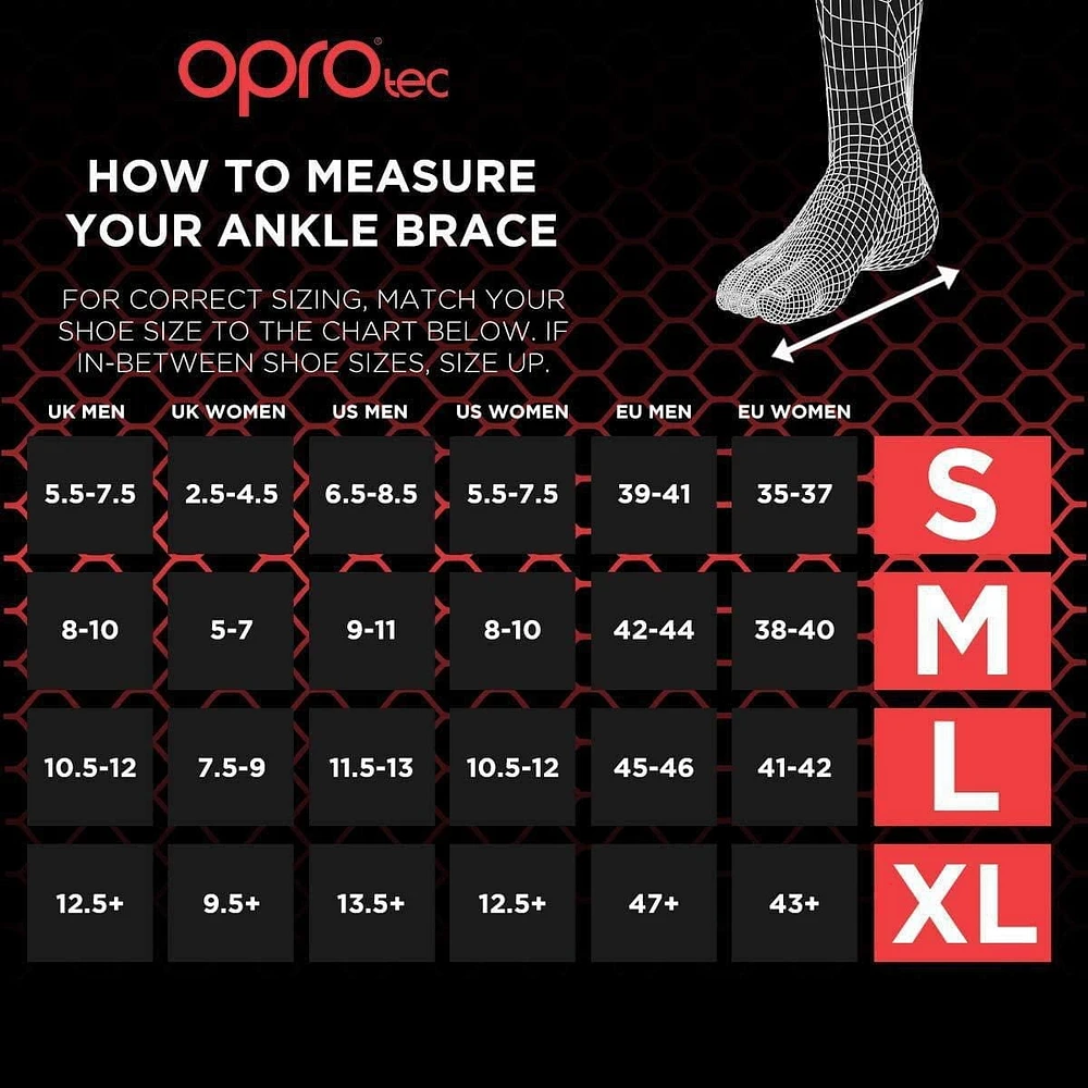 OPROtec Ankle Brace with Stabilisers
