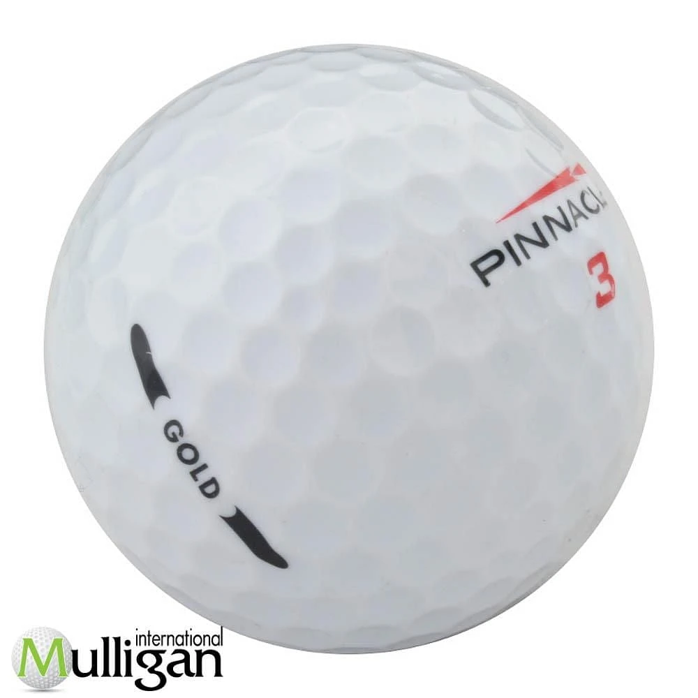 Mulligan - 48 Pinnacle Gold 5A Recycled Used Golf Balls, White