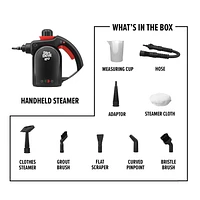 Dirt Devil Cuiseur vapeur à main Cuiseur vapeur portatif 7 en 1 avec outils