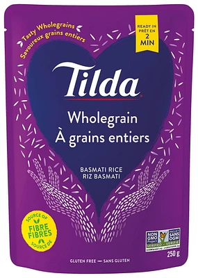 Tilda Wholegrain Steamed Basmati Rice, 250 g