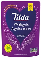 Tilda Wholegrain Steamed Basmati Rice, 250 g