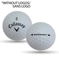 Mulligan - 24 balles de golf récupérées Callaway Supersoft 5A Pristine, Blanc