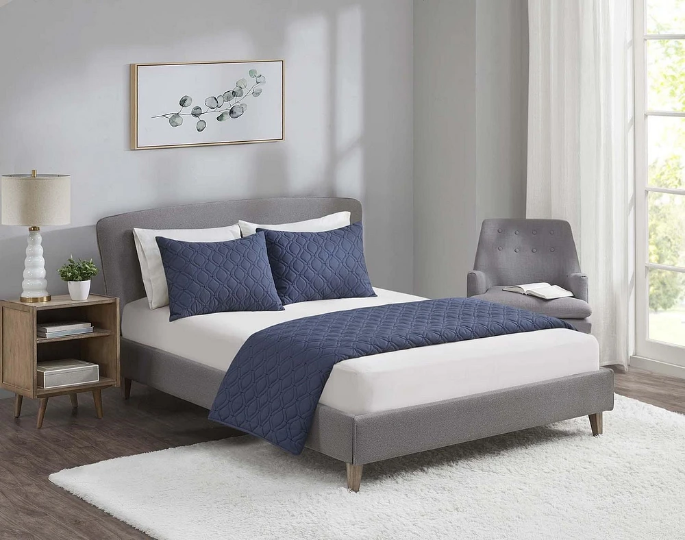 Ensemble de Housse de couette Matelassée 3 Pièces de Hometrends