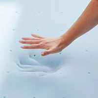 Sur-matelas en mousse à mémoire de forme Lucid de 3 pouces, infusé de gel