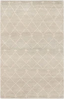 ECARPETGALLERY 5'7" x 8'0" Moroccan Tangier Hand-knotted Area Rug for Living Room, Dining Room and Bedroom in Blue