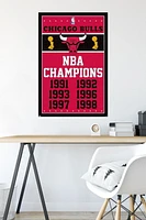 NBA Chicago Bulls - Champions 13 Wall Poster, 22.375" x 34"