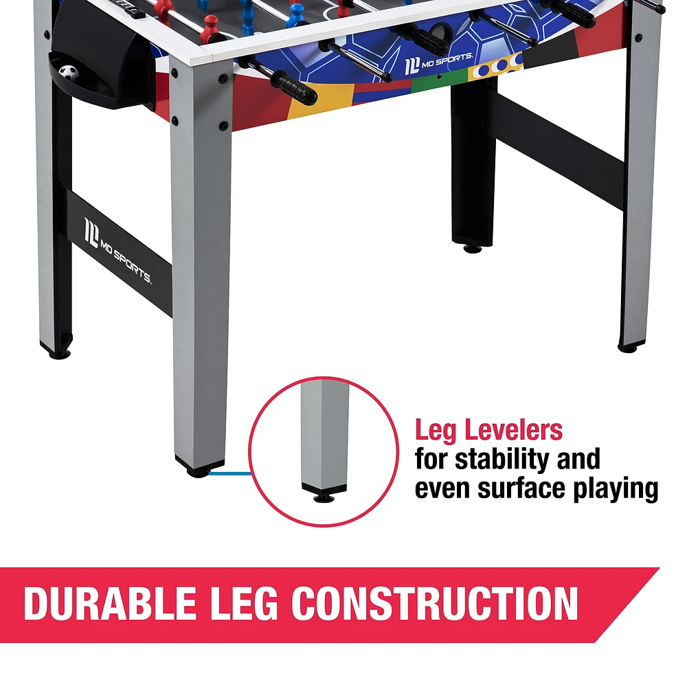 42 Inch Foosball Table, Soccer Table, Arcade Style by MD Sports