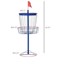 Soozier 24-Chain Lightweight Portable Practice Basket for Disc Golf Target Stand