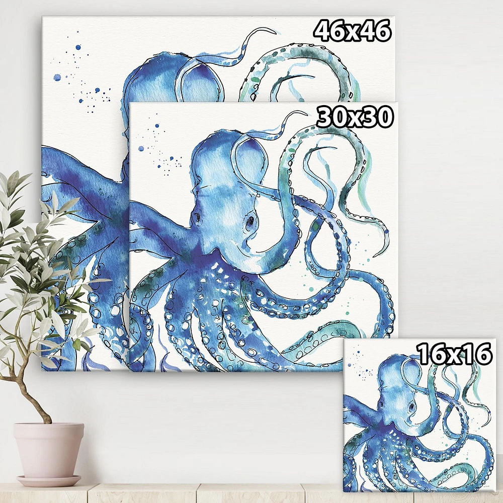 Designart Blue Deep Sea VIII Art mural sur toile