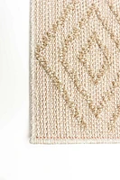 ECARPET Jute Style Area Rug for Bedroom, Living Room