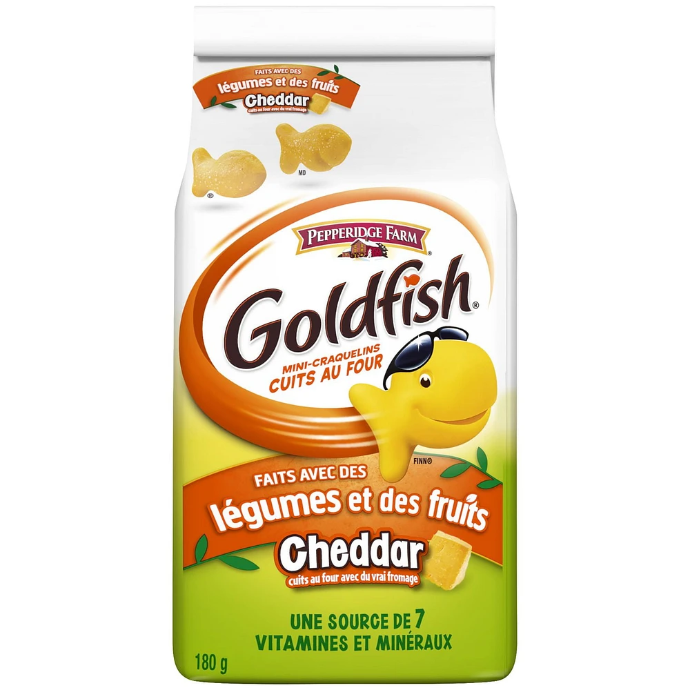 Goldfish Cheddar Crackers Veggie & Fruit Snack, 180 g