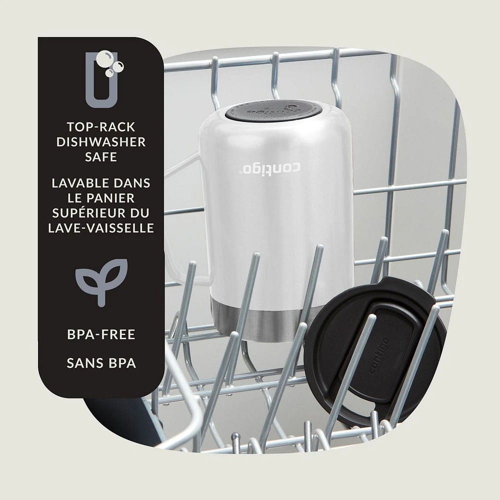 Tasse de 414 ml en Acier Inoxydable isolé sous vide Contigo Streeterville, sans BPA 14 oz (414 ml)