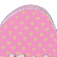 Valentine's day Pink XOXO Wood Heart Décor