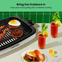 Chefman Smokeless Indoor Electric Grill w/ Nonstick Table Top and Adjustable Temperature Control – Black, New