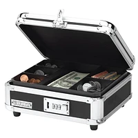 Vaultz -  Locking Cash Box - Black, Combination Lock