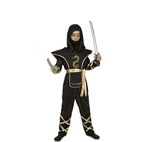 Costume de Ninja noir pour enfant, taille garçon 5/6, 7/9