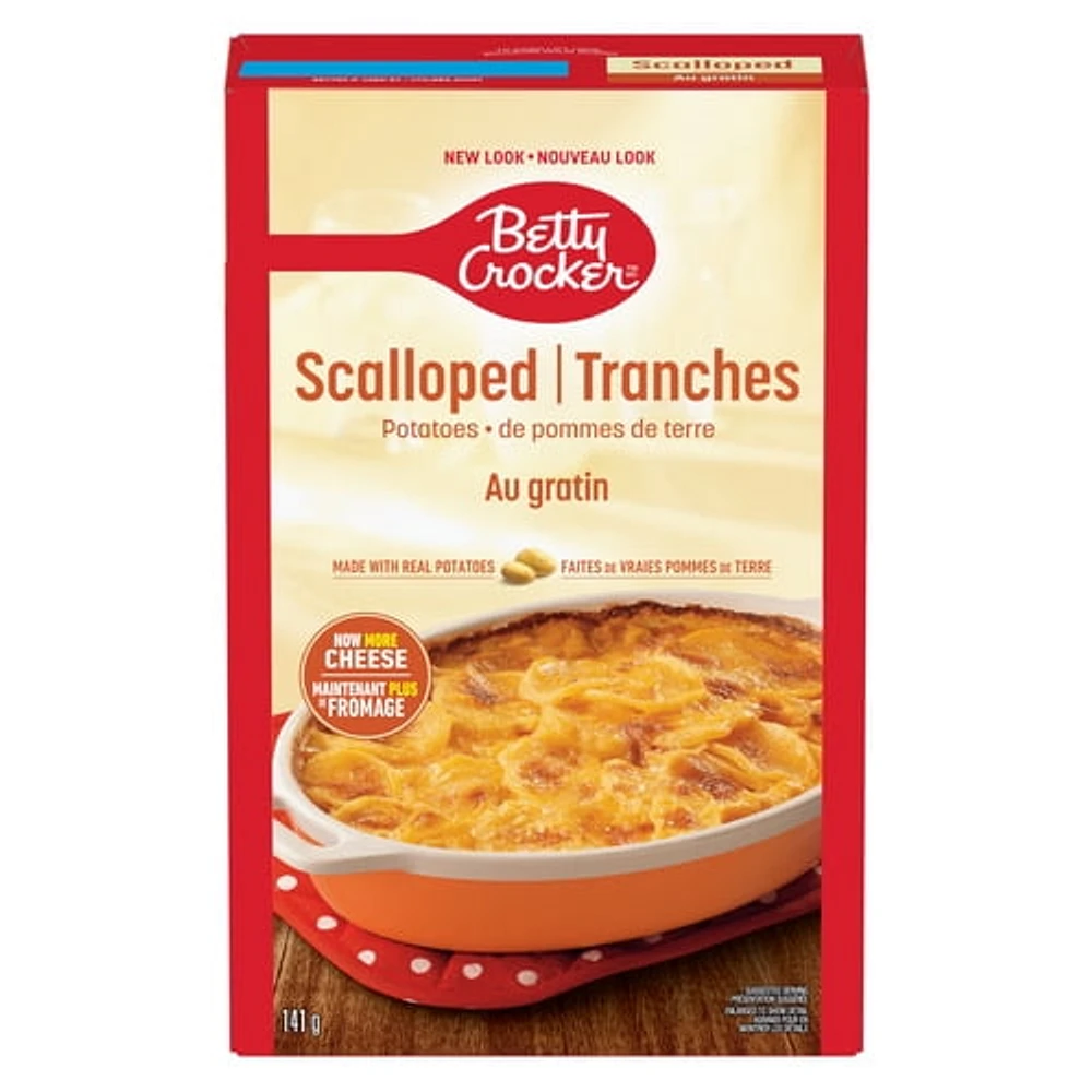 Pommes de terre gratinées Betty Crocker, au fromage, 141 g, 5 portions 141 g