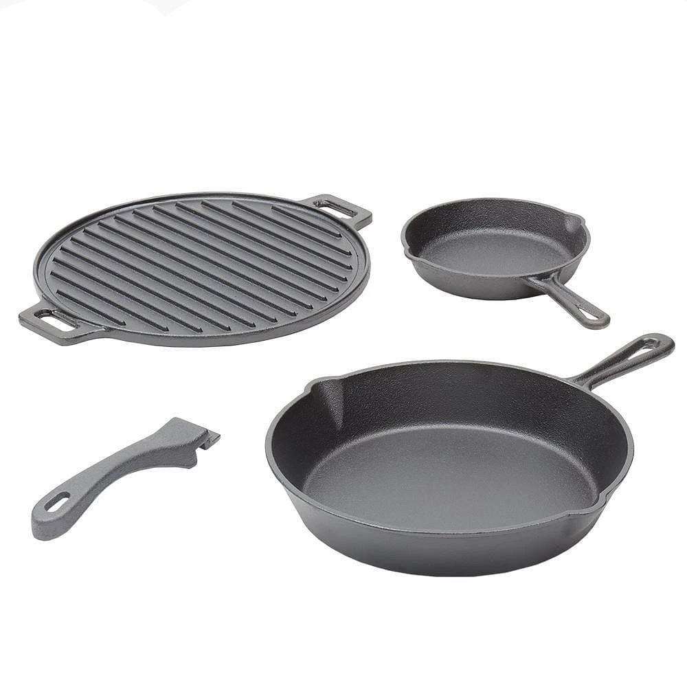 Home Basics Ensemble de cuisine en fonte 4 pièces