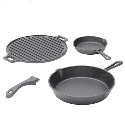 Home Basics Ensemble de cuisine en fonte 4 pièces