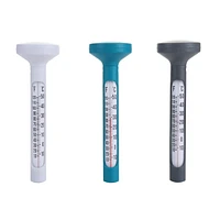 Mainstays Floating Pool Thermometer in Teal Sachet, Grey, and White - Analog