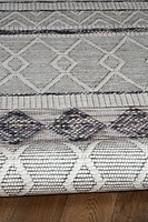 Tapis Mirage Novi crème et gris de 5 pi x 7 pi