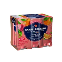 San Pellegrino Naturali Arancia & Fico d'india Sparkling Orange and Prickly Pear Beverage 6 x 330mL, 6 x 330mL