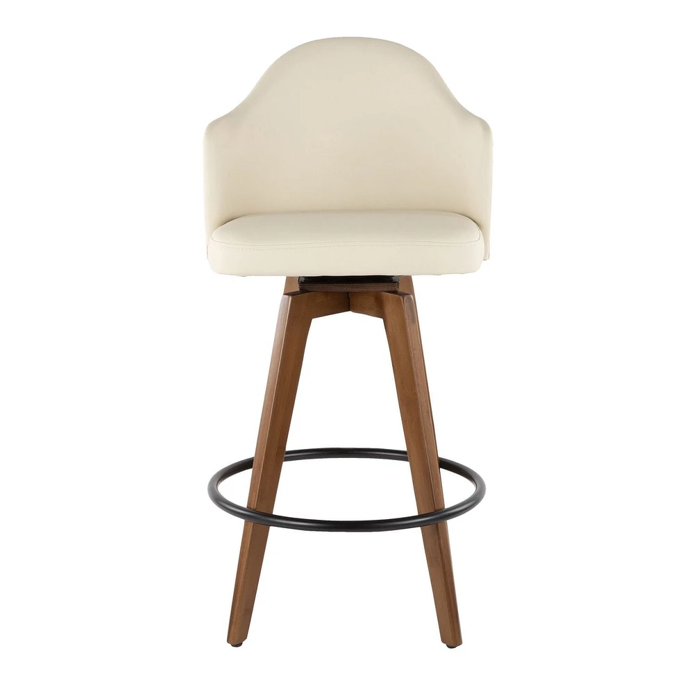 Tabouret de bar moderne milieu-du-siècle Ahoy, de LumiSource