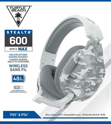 Turtle Beach® Stealth™ 600 Gen 2 MAX - Arctic Camo PS5™, PS4™, PS4™ Pro, PS4™ Slim, Nintendo Switch™*, PC & Mac®