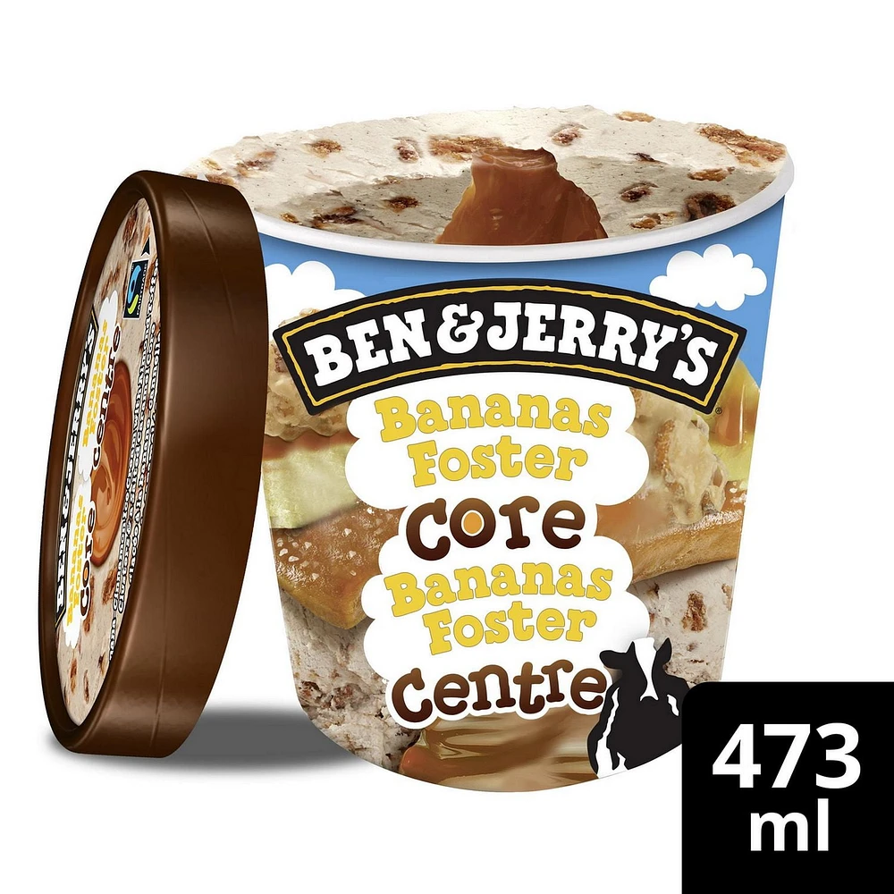 Ben & Jerry's Bananas Foster Core Ice Cream, 473ml