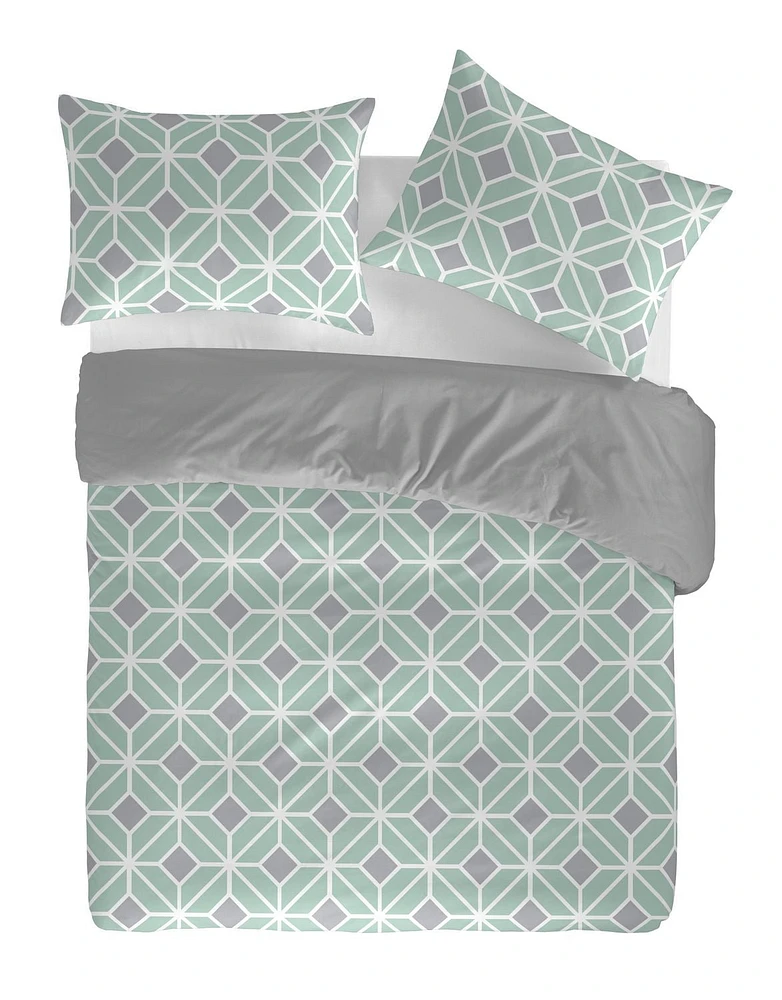 Gouchee Home Impression géométrique Komet Ensemble de housse de couette en coton