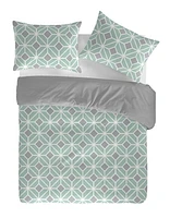 Gouchee Home Impression géométrique Komet Ensemble de housse de couette en coton