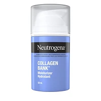 Hydratant pour le visage Neutrogena Collagen Bank, crème quotidienne anti-âge au collagène pour le visage et le cou avec bakuchiol, crème pour le visage favorisant le collagène naturel de la peau pour