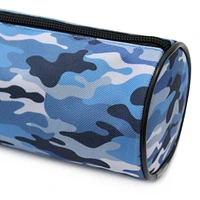 Pen+Gear Blue Camouflage Design Barrel Pencil Pouch