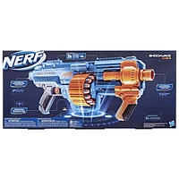 Nerf Elite 2.0 Shockwave RD-15 Blaster, 30 Nerf Darts, 15-Dart Rotating Drum, Pump-Action Slam Fire, Built-In Customizing Capabilities