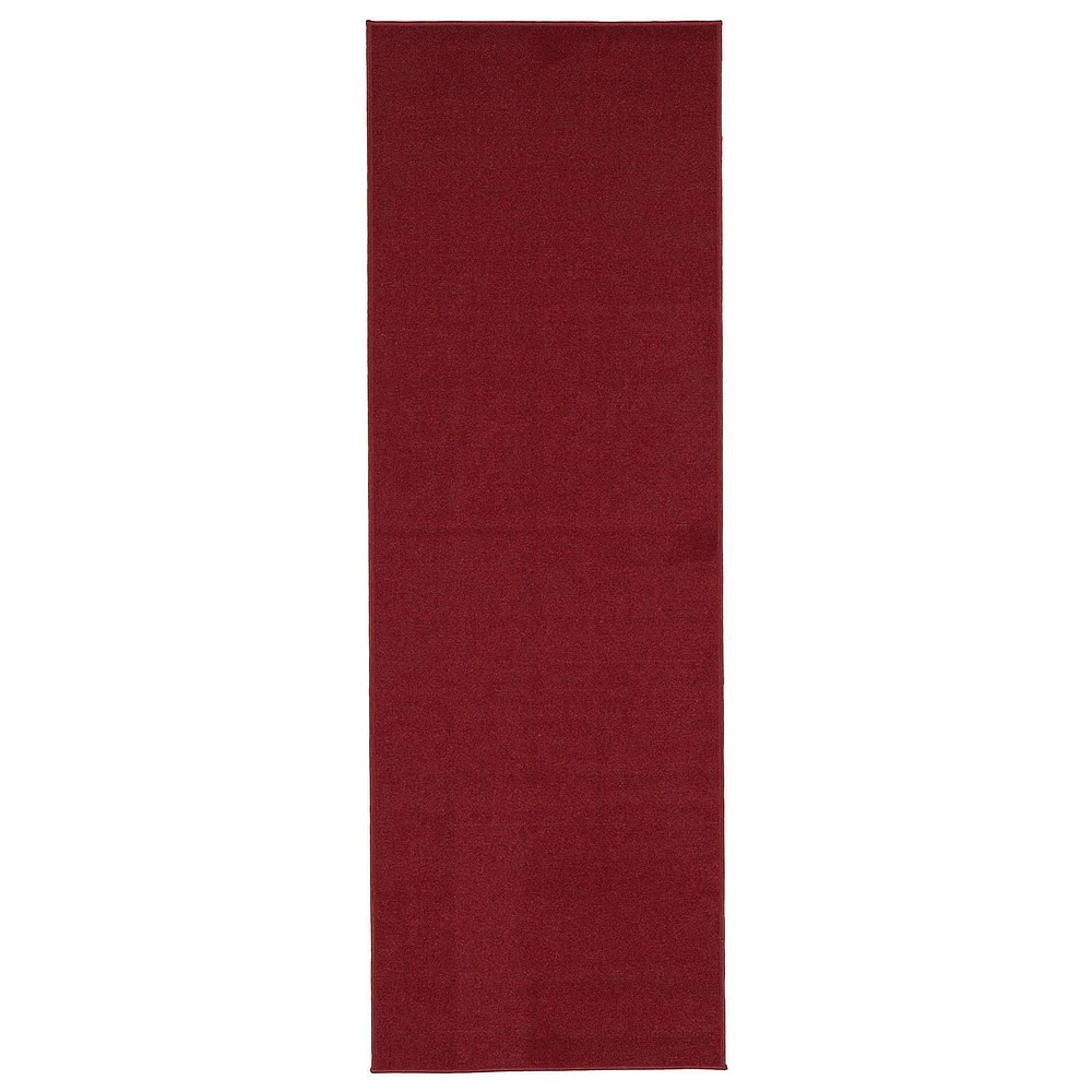 Ottomanson Oscar Collection Non-Slip Rubberback Solid 2x5 Indoor Runner Rug, 20" x 59"