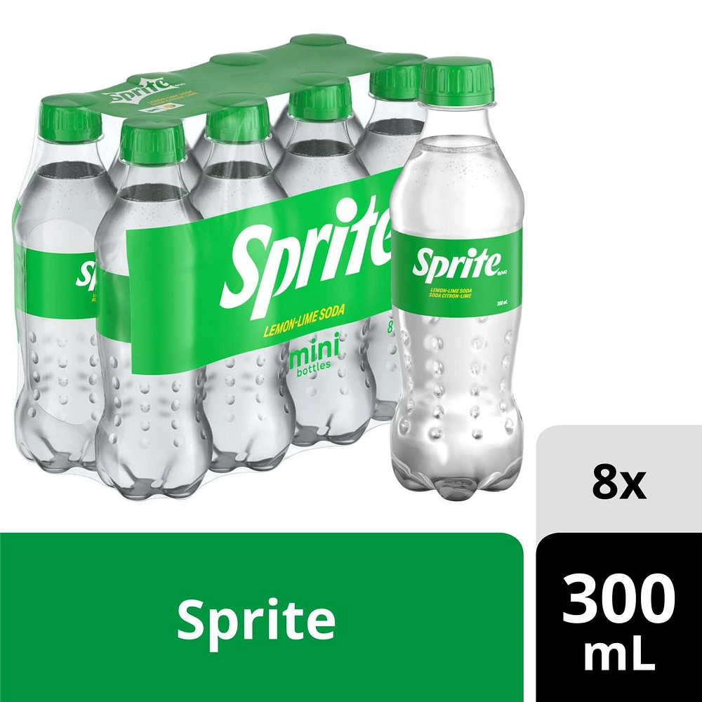 Sprite 300mL Mini Bottle, 8 Pack, 300mLx8