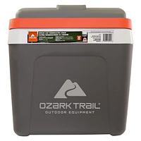 Glacière thermoélectrique Ozark Trail 26 pintes, glacière de voyage portable, Highline 12 V sans glace 30 canettes, gris
