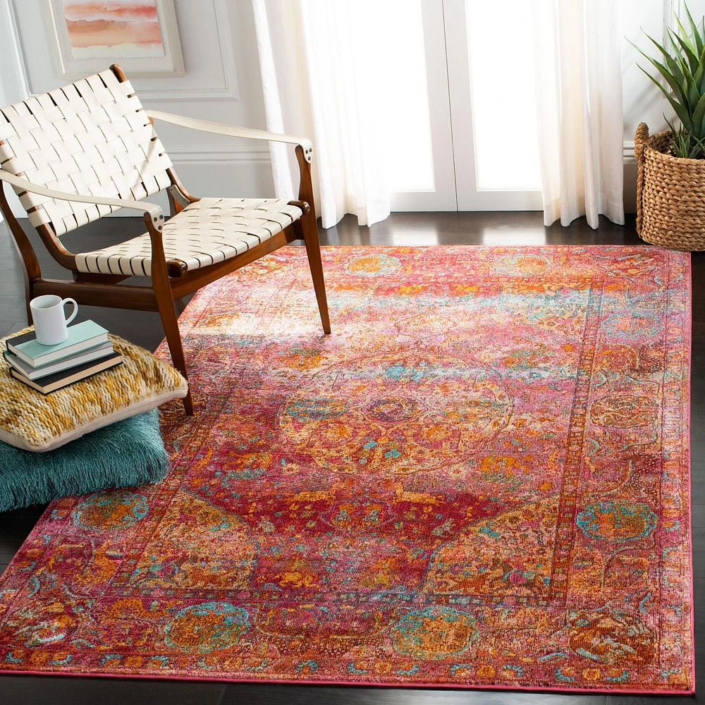 SAFAVIEH Luxor Metha Floral Bordered Area Rug