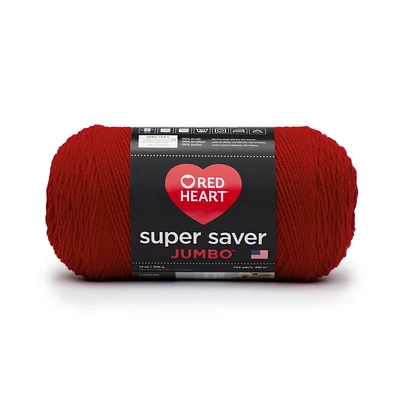 Red Heart® Super Saver® Jumbo Yarn, Acrylic #4 Medium, 14oz/396g, 744 Yards