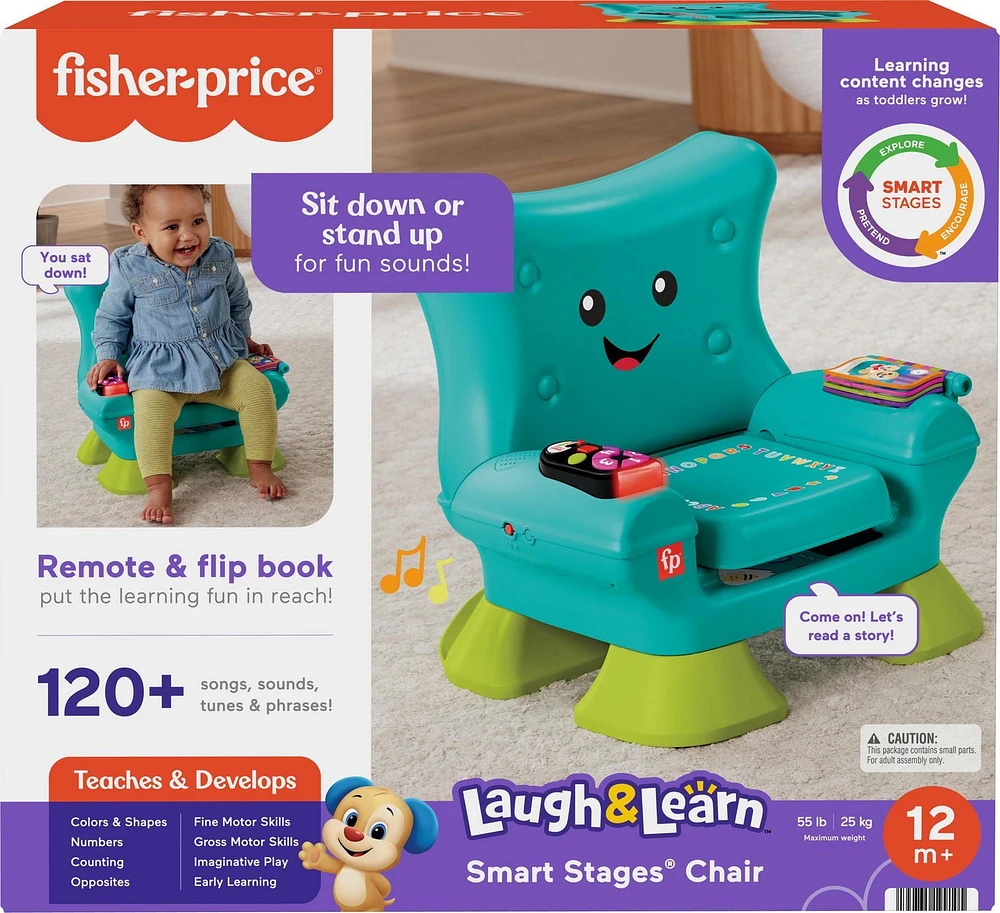 Fisher-Price – Rires et Éveil – Chaise Éveil Progressif, sarcelle Âges 1+
