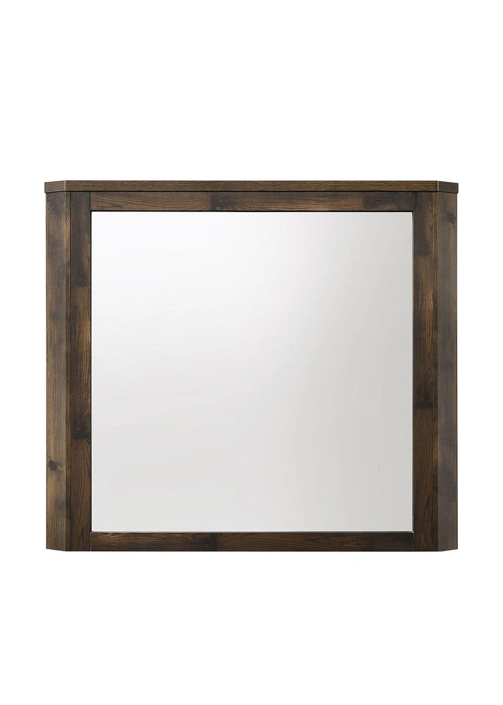 ACME Elettra Mirror in Rustic Walnut