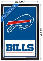 NFL Buffalo Bills - Logo 21 Wall Poster, 14.725" x 22.375" Framed