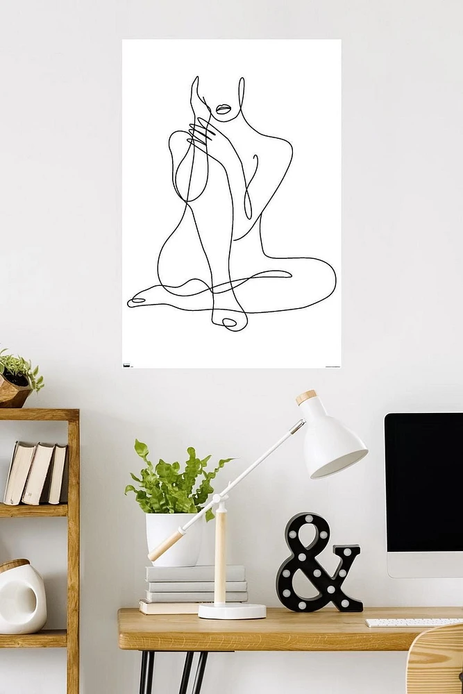 Femme - Dessin au trait continu