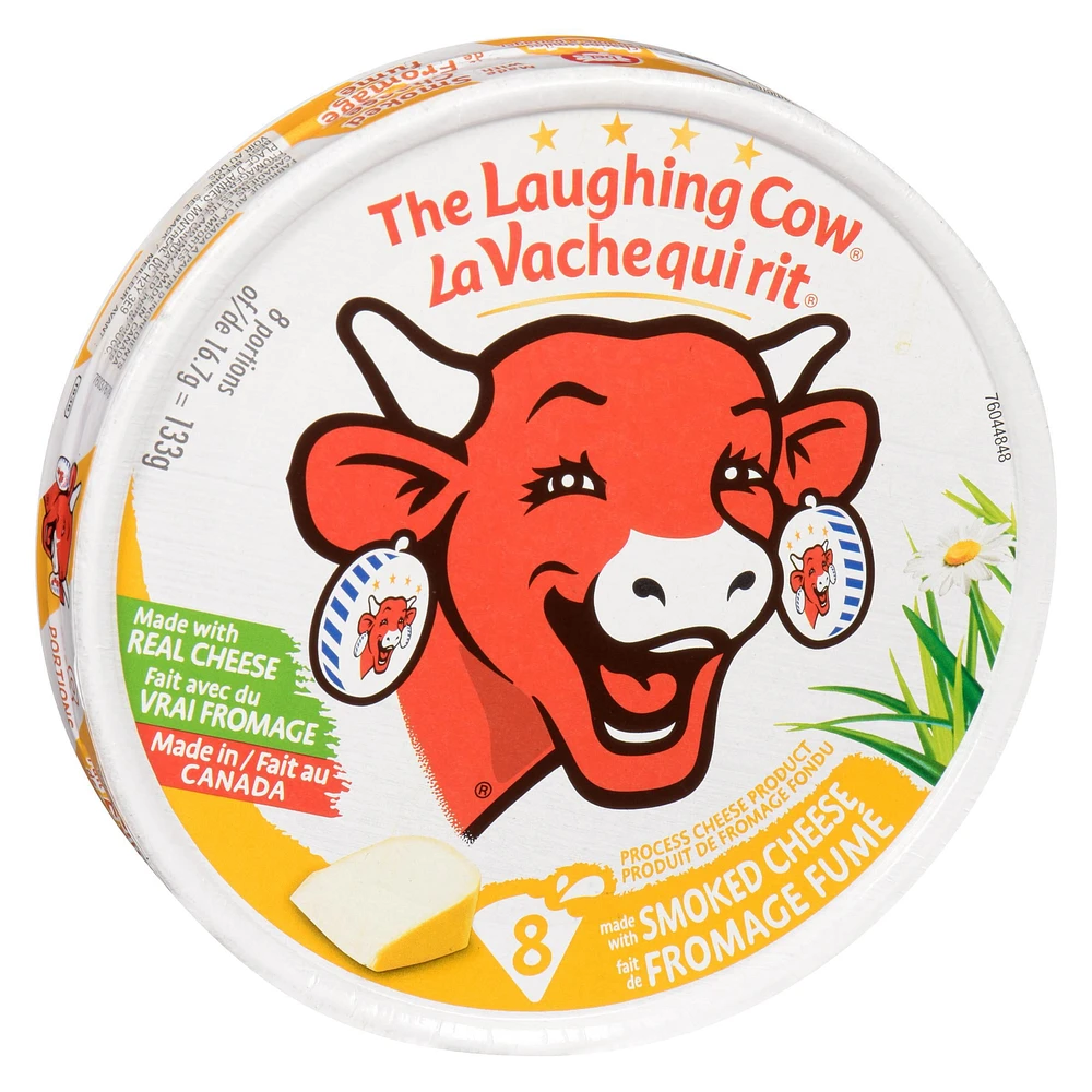 The Laughing Cow, Smoked, Spreadable Cheese 8P, 8 Portions, 133 g