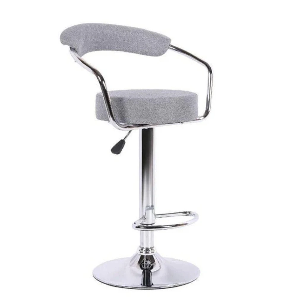 Tabouret réglable de la collection Heavenly avec base en acier inoxydable. ENSEMBLE DE 3