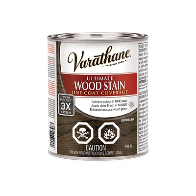 Varathane Ultimate Oil Base Expresso Wood Stain, 946 mL