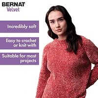 Bernat® Velvet™ Yarn, Polyester #5 Bulky, 10.5oz/300g