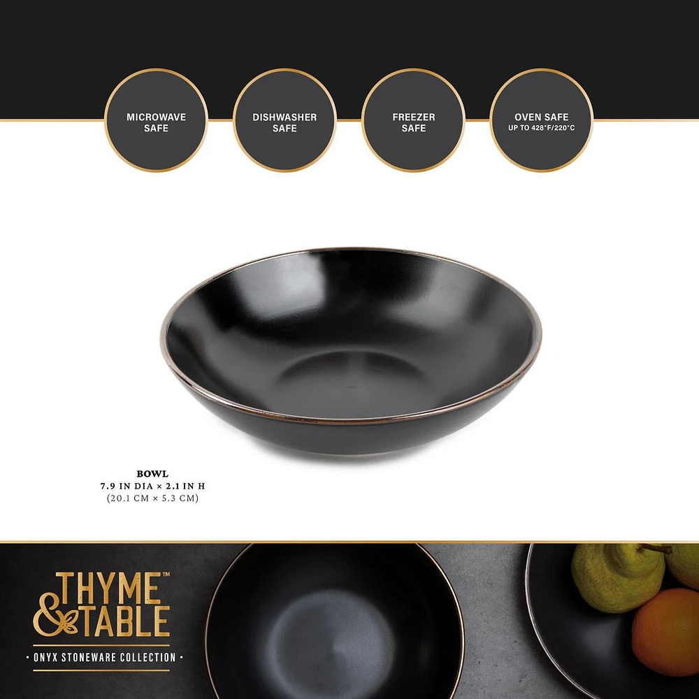 Bol à Soupe Thym & Onyx de Table