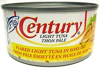 Century Thon Pâle Émietté en Huile de Soja 180g