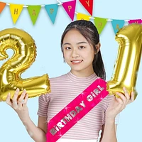 Light-Up Birthday Girl Sash, Way to Celebrate, Light-Up Sash